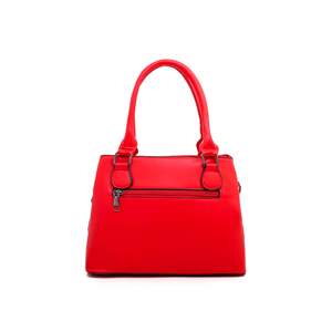 Rojo P35887 Bolso de mano formal Bolso de noche de concha de metal de cuero de moda clásico con decoración de cadena Uso diario informal - Product Image 1