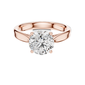 Bague solitaire en diamant de laboratoire 2,1 carats pour femme, clarté VVS-VS EF, or 18 carats, 14 carats, 10 carats et argent 925, moissanite et diamant de laboratoire - Product Image 1