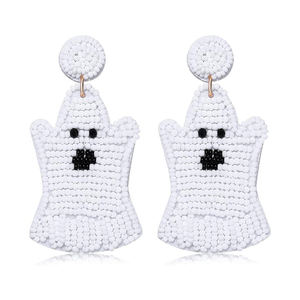 Venta al por mayor Halloween Navidad Calabaza Calavera Pendientes colgantes Geométrico Chapado en oro Accesorios Comprar ahora a bajo precio - Product Image 1