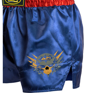 กางเกงขาสั้น UFC แห้งเร็วระบายอากาศดีสำหรับชกมวยกางเกงขาสั้นแบบไม่มีลายสำหรับมวยไทย - Product Image 3