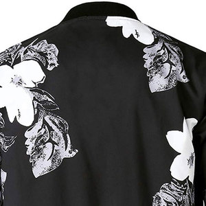 Veste bomber streetwear pour homme de haute qualité en toile à col montant, fermeture éclair, coupe-vent, écologique, pour l'hiver - Product Image 6