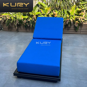 Chaise longue d'extérieur <span class=keywords><strong>en</strong></span> aluminium, <span class=keywords><strong>transat</strong></span> de jardin, mobilier de terrasse, chaise de plage <span class=keywords><strong>en</strong></span> métal - Product Image 4