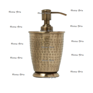 Ensemble de 2 distributeurs de savon liquide en acier inoxydable, forme ronde, distributeur de savon de taille personnalisée pour accessoires de salle de bain - Product Image 4