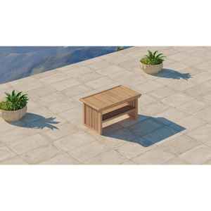 Zephaniah โต๊ะกาแฟทำจากไม้สักเนื้อแข็งดีไซน์ทันสมัยเฟอร์นิเจอร์ห้องนั่งเล่นแต่งลายธรรมชาติสำหรับใช้ในบ้าน - Product Image 4