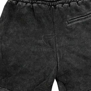 Logo personnalisé de haute qualité pour hommes Shorts en coton lourd lavé à l'acide Shorts de gymnastique pour hommes de qualité supérieure short de qualité supérieure - Product Image 6