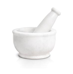 Pilon mortier en marbre vert pour la cuisine | Ensemble robuste pour moudre les épices et les herbes (5 pouces) | Premium Okhli Rolu Rokali - Product Image 6