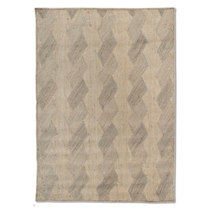 Alfombras de Yute y Cáñamo Nomadic Threads PDJT-806 Verdes, Tejido Plano, Diseño Chevron, Alfombra para Sala de Estar, Decoración del Hogar, para Uso en Pasillos - Product Image 1