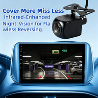 Caméra de recul HD 1080P avec vision nocturne et détection d'angle mort par IA, étanche IP68, câble de 5 m, système radar pour camion, bus, remorque