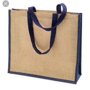 Vente en gros de sacs d'épicerie en jute personnalisés avec motif géométrique, sacs à provisions à poignée promotionnels du meilleur fournisseur indien - Product Image 4