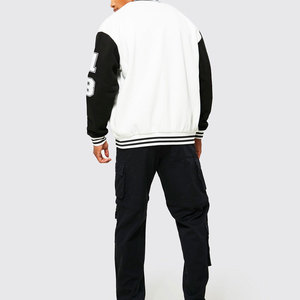Vestes universitaires en cuir véritable avec manches pour hommes Matériel de laine personnalisé Saison d'hiver Accessoire de mode à vendre - Product Image 5