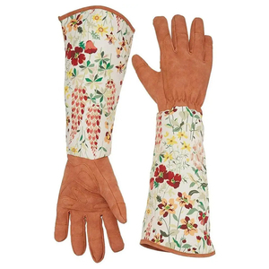 Gants de conducteur en cuir de chèvre de couleur personnalisée Gants de travail de sécurité du pouce de l'aile des femmes-Vente en gros - Product Image 3