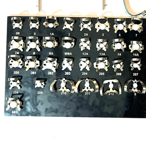 Kit de barrage en caoutchouc cadre poinçon pince pinces pince instrument d'endodontie dentaire 36 pièces Kit de chirurgie allemande dentisterie chirurgicale - Product Image 4