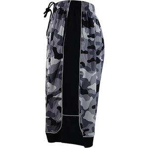 Vêtements de sport d'extérieur Bsci pour la course à pied Short de basket-ball bicolore à séchage rapide Short en maille long à sublimation personnalisée - Product Image 3