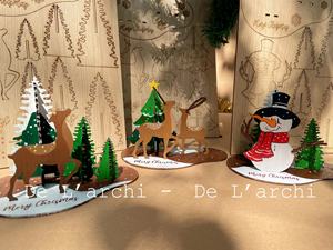 Puzzle 3D en bois fait main pour Noël, cadeau pour enfants, style imitation antique, origine Vietnam, finition polie - Product Image 5