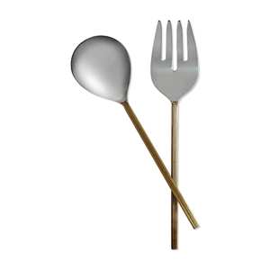 Ensemble de 80 couverts à salade élégants et individuels arc-en-ciel or platine couleurs laiton cuivre acier inoxydable outils métalliques personnalisés - Product Image 3