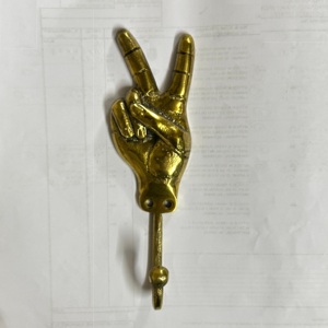 Hot Selling Hand V Sign Metal <b>Coat</b> <b>Hook</b> And Key Hanger Storage <b>Wall</b> <b>Hooks</b> at Wholesale Price <b>for</b> Home and Hotels <b>Wall</b> <b>Hooks</b> - Product Image 2