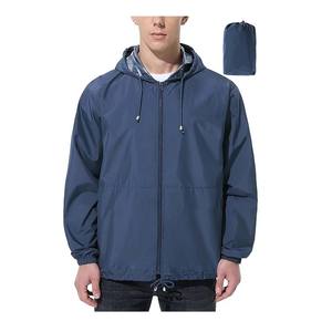 Chaqueta cortavientos con capucha de color azul real, de alta calidad, nuevo diseño, logotipo personalizado, calidad premium. - Product Image 5