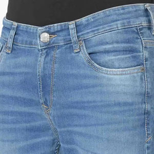 Recién llegados pantalones elásticos hombres Jean pantalones moda Casual flaco azul Denim hombres Jeans nuevo diseño de servicio OEM de alta calidad - Product Image 4
