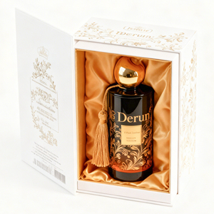Großhandel Dubai Arabischer Stil Glas-Parfümflakon 100 ml Schwarz Nahost Kölnisch Wasser Parfümflasche für Herren mit Box - Product Image 4