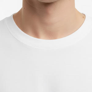 T-shirt pour hommes vêtements pour hommes T-shirts pour hommes 100% coton col rond manches courtes uni 100% coton T-shirt pour hommes coupe ample imprimé - Product Image 5