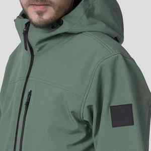 Chaquetas Softshell OEM con Logotipo Personalizado, Tallas Grandes para Hombre y Mujer, Deportivas, Resistentes al Viento, Impermeables, Transpirables, con Cremallera, Gruesas, para Exteriores - Product Image 5