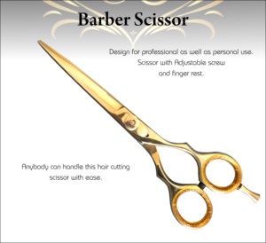 Ciseaux de coiffure professionnels pour la maison et le salon, ultra-affûtés, en acier inoxydable 420, pour droitiers, manche moyen, légers, pour barbier - Product Image 4