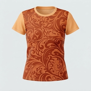 Camisetas Casuales Estampadas con Diseño Tribal para Mujer, Cuello Redondo, Manga Corta, Tallas Grandes, Ligeras y Transpirables, Nueva Llegada, Alta Calidad - Product Image 5