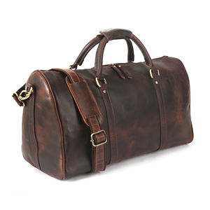 Sac polochon artisanal vintage en cuir véritable de luxe tendance fermeture à glissière qualité supérieure hommes femmes voyage gymnastique sport - Product Image 2