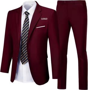 Nuevo y elegante traje de boda a la moda, trajes de negocios para hombre con logotipo personalizado, precio barato, traje de negocios para hombre - Product Image 4