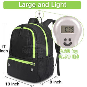 กระเป๋าฟุตบอลแบบปรับแต่งได้กระเป๋าฟุตบอลแบบแห้งเร็วระบายอากาศ - Product Image 2