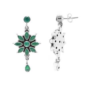 Pendientes de Aventurina de plata de ley 925, pendientes de gota de boda de oro rosa delicado, regalo de aniversario perfecto para ella - Product Image 2