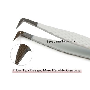 แหนบต่อขนตาสแตนเลสป้องกันไฟฟ้าสถิตย์ ดีไซน์รูปทรงบูทสุดพิเศษ สีชมพูพาสเทล รับทำโลโก้ตามสั่ง ขายดี - Product Image 4