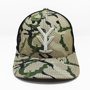 Sombrero de camionero de camuflaje de 6 paneles de perfil medio con diseño personalizado, atuendo diario enérgico e informal para adultos, proveedor hecho en Vietnam - Product Image 1