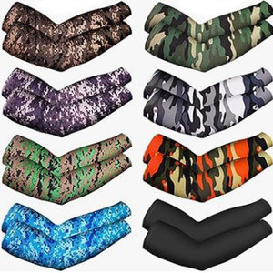 Mangas de brazo frescas sin costuras para ciclismo al aire libre Elástico Secado rápido Transpirable Tela de seda helada Juego de dos - Product Image 4