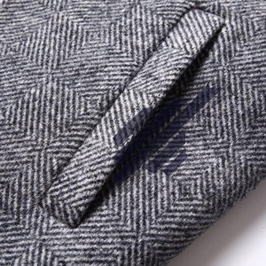 ¡Fabricante directo! Chaqueta de invierno de lana de alta calidad para hombre, cuello levantado, nuevo en Stock, gran oferta - Product Image 4