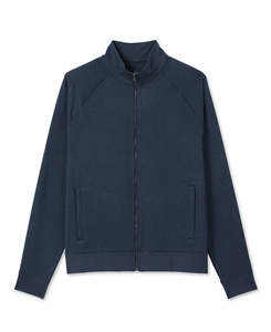 Veste décontractée pour homme de haute qualité, style bomber, avec fermeture éclair sur le devant et poignets et bas de manches côtelés. - Product Image 1