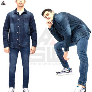 Veste en jean élégante, tenue décontractée OEM, vente en gros de veste en jean en coton de haute qualité pour hommes, veste en jean personnalisée pour hommes - Product Image 6