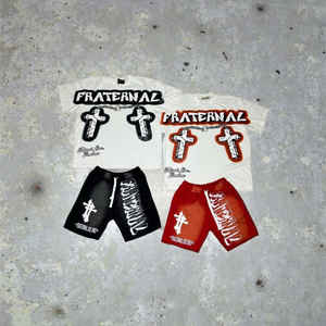 Ensembles de short de survêtement de haute qualité avec logo personnalisé ensemble de shorts et de t-shirts sérigraphiés survêtements pour hommes ensemble deux pièces - Product Image 1