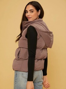 Gilet matelassé personnalisé de meilleure conception pour les femmes Outdoor Fashionwear Stylish Zipper Bubble Jacket 2025 - Product Image 6