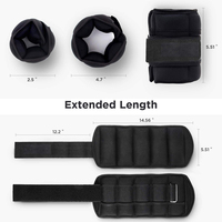Poids de cheville réglables Moytei Sports Fitness avec logo personnalisé - Polyester/Nylon/Néoprène Unisexe pour usage domestique, entraînement, taille de poids personnalisée