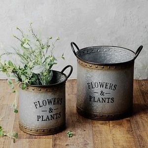 Jardinière ronde écologique en fer galvanisé classique pour le jardinage domestique et l'utilisation intérieure Pots de fleurs personnalisables de longue durée - Product Image 6