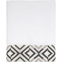 Serviette de bain en coton biologique brodée, réutilisable et confortable, en coton résistant
