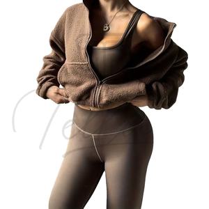 ชุดออกกำลังกาย 3 ชิ้น ชุดโยคะสำหรับผู้หญิง ขายส่ง แบรนด์ส่วนตัว สีพื้น ทุกขนาด ชุดโยคะผู้หญิง - Product Image 6