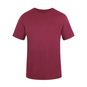 Camisetas de punto de manga corta con cuello redondo color Burdeos de la mejor calidad, tallas grandes con diseño personalizado para hombres directamente desde Bangladesh - Product Image 1