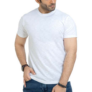 T-shirt d'été 100% coton de haute qualité pour hommes dernière conception avec demi-manches tissu tricoté fabriqué au Pakistan en gros 2025 - Product Image 2