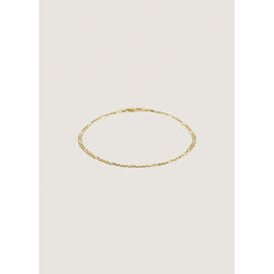 Kyle Figaro Paperclip Link Chain Bracelet Stack Rhodium Plated White <b>Gold</b> <b>Rose</b> <b>Gold</b> Featuring Diamond Pearl Vintage Religious - Product Image 3