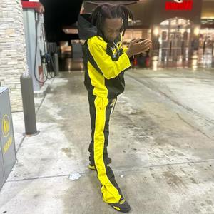 100% ropa de calle deportiva de nailon, chaqueta cortavientos de concha blanda, chándal bordado con logotipo personalizado de alta calidad, venta al por mayor para hombres - Product Image 5