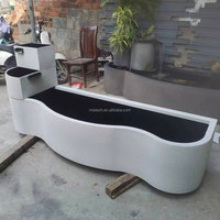 Bassin à poissons koï extérieur moderne sur mesure avec système de filtration écologique, design en verre transparent et construction en acier inoxydable pour jardin
