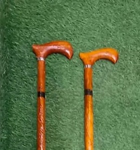 Canes de marche pliantes en bois avec poignée en laiton, cadeaux originaux pour le Nouvel An, la Saint-Valentin, la fête des pères, Thanksgiving - Product Image 3