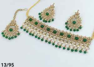 Indan Wholesale 2024 Latest Fashion Traditional Gold Plated Pearl Choker Necklace <b>Set</b> <b>for</b> <b>Women</b> - Product Image 6